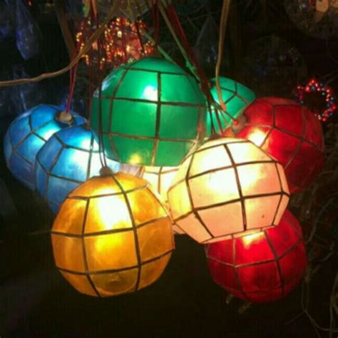 Colored capiz ball lantern parole | Shopee Philippines