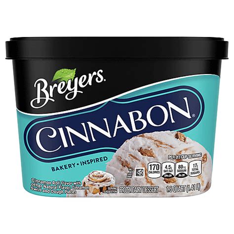 Breyers Bakery Inspired Frozen Dairy Dessert CINNABON® 48 oz | Ice Cream | Market Basket