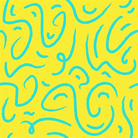 Premium Vector | Abstract Doodle Lines Vector Seamless Pattern