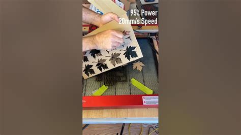 Cutting Cardboard Maple Leaf Stencils and Decorations with xTool D1 Pro ...