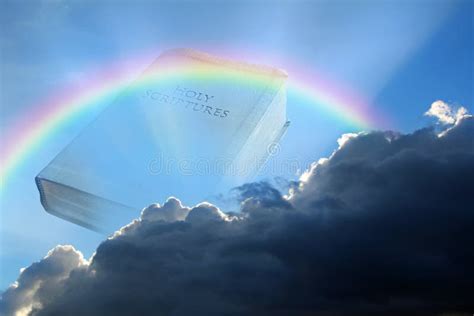 Bible rainbow storm cloud stock photo. Image of kingdom - 91469456