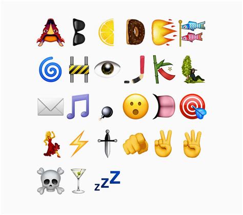 Alphabet In Emojis - Photos Alphabet Collections