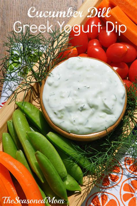 Cucumber Dill Greek Yogurt Dip - The Seasoned Mom