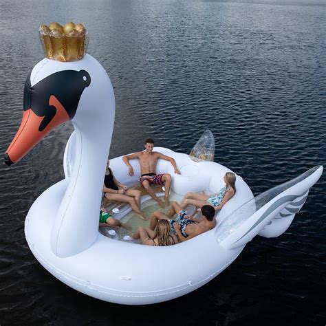 Giant Swan Pool Float | POPSUGAR Family