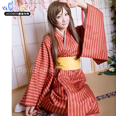 Japanese Anime Kamisama Kiss Kamisama Hajimemashita Nanami Momozono Cosplay Stripe Kimono ...