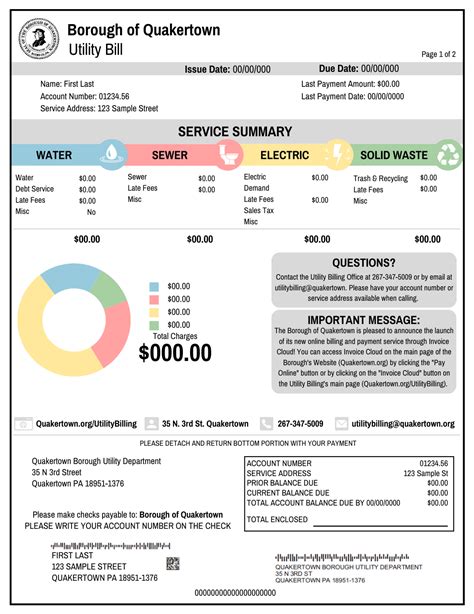 Understand Your Utility Bill | Quakertown, PA