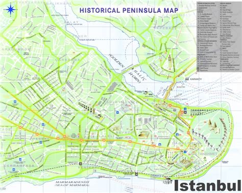 Istanbul old town map - Ontheworldmap.com