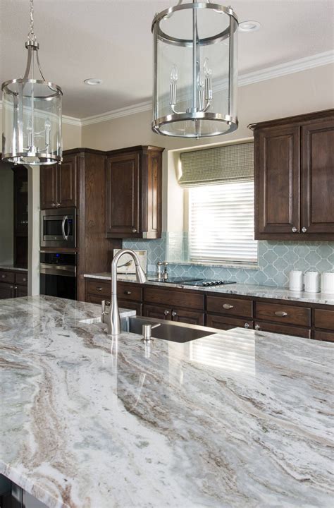 50+ Popular Brown Granite Kitchen Countertops Design Ideas