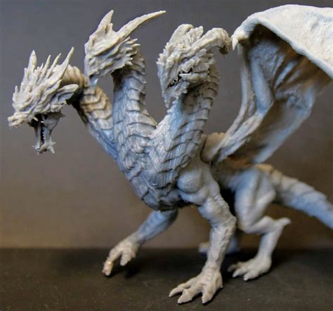 ArtStation - Three Headed Dragon 3D Print Ready - .STL and .OBJ files | Resources