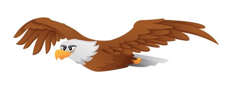 Cartoon eagle flying illustration isolated on white background 24199851 ...