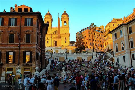 Sunset, Spanish Steps, Rome Photograph by Aashish Vaidya - Fine Art America