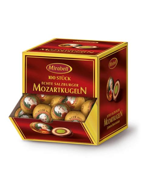 Mirabell Mozartkugeln Box of 100, Salzburg Austria