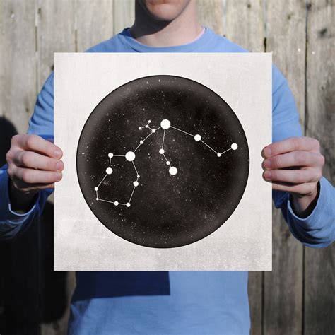 Aquarius Constellation Art Print - Zodiac Constellations - Touch of Modern