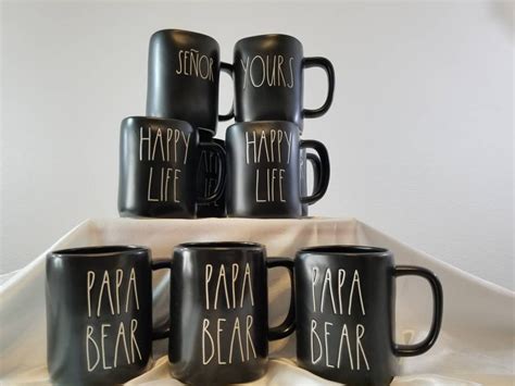 Black Rae Dunn Mugs Rae Dunn Black Coffee Mug Rae Dunn | Etsy