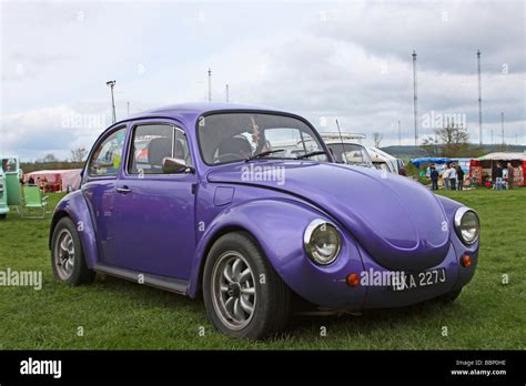 Purple VW Beetle at a VW show Stock Photo - Alamy