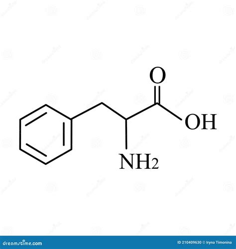 Phenylalanine Is An Amino Acid. Chemical Molecular Formula Phenylalanine Amino Acid. Vector ...