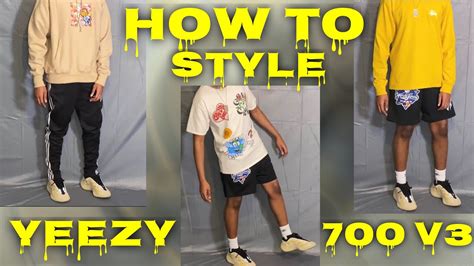 How To Style Yeezy 700 V3| Outfit Ideas - YouTube