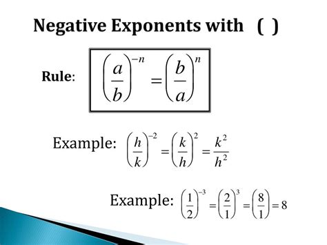 Negative exponent rule common misconceptions - padiresume