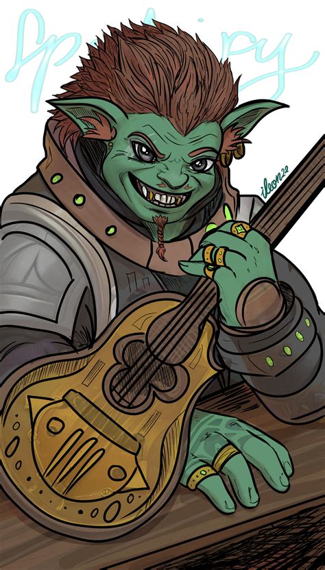 Spotify, The Goblin Bard by ileon22 on DeviantArt