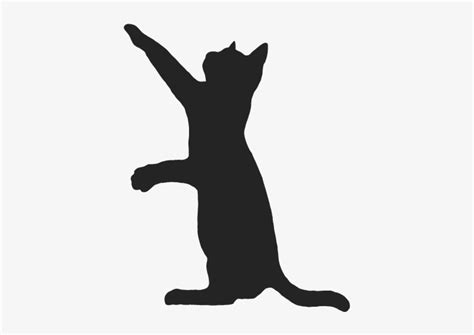 Cat Silhouette Wall Decal Design - Cat Silhouette Black Cat Png - Free ...