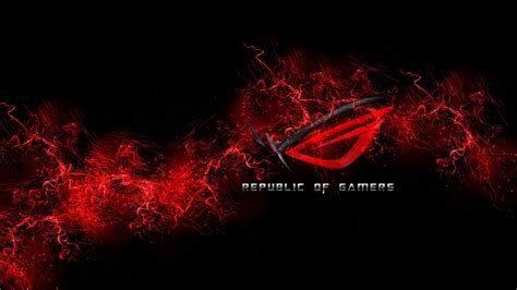 Hd wallpaper: red and black republic of gamers digital wallpaper | Live ...