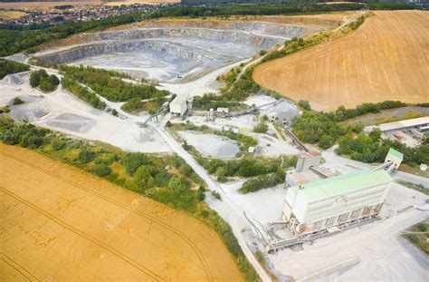 Aerial view of abandoned mine Stock Photo by ©vladvitek 95891074