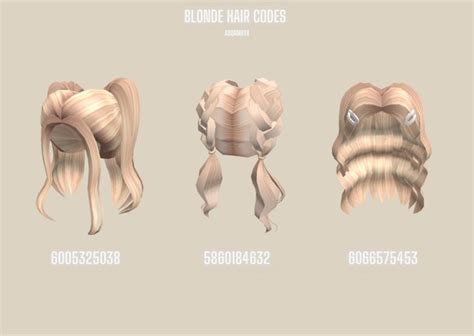 Blonde hair codes! | Cute blonde hair, Blonde hair outfits, Blonde braids