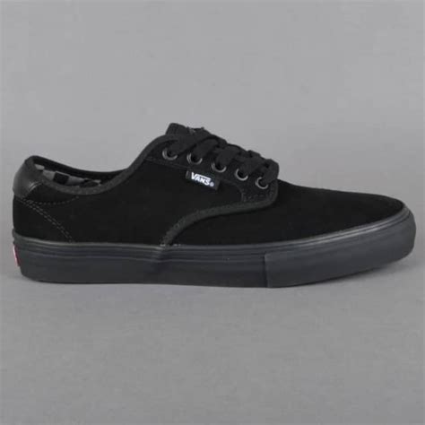 Vans Chima Ferguson Pro Skate Shoes - (Mono) Black/Black - SKATE SHOES from Native Skate Store UK