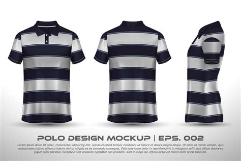 Premium Vector | Vector polo shirt mockup design