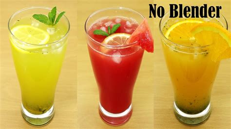 3 EASY SUMMER DRINKS – REFRESHING COLD DRINKS FOR SUMMER – HOW TO MAKE SUMMER DRINKS RECIPE ...