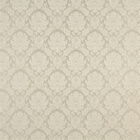 Cream Two Toned Floral Brocade Upholstery Fabric By The Yard