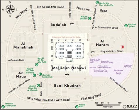 Makkah & Madina: Masjid-al-Nabawi-Map