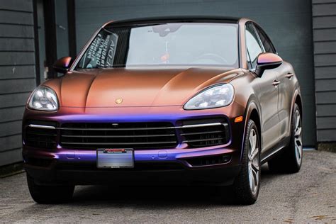 Porsche Cayenne color changing vinyl wrap | Twiisted Wrap