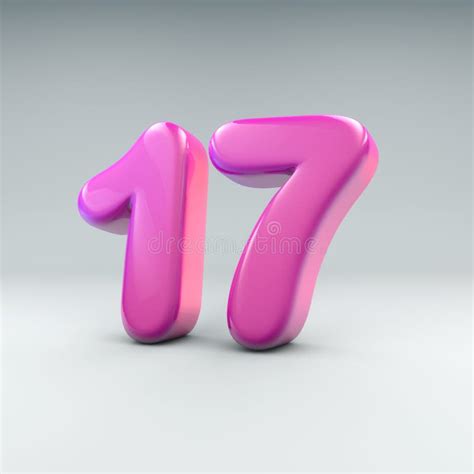 3D Render of the Number 25 in Pink Bubbly Style Stock Illustration ...