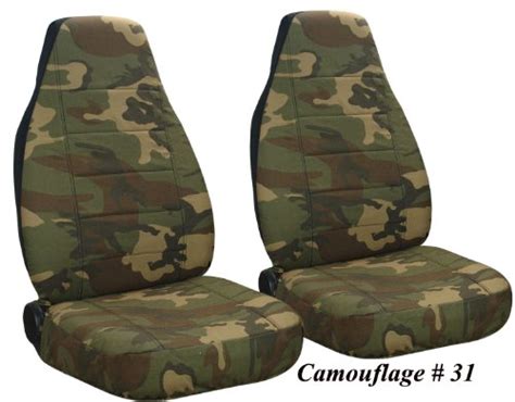 Camouflage jeep seat covers