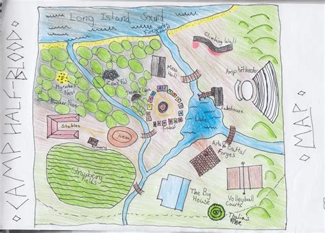 Camp Half-Blood Map by Keely-Z on DeviantArt