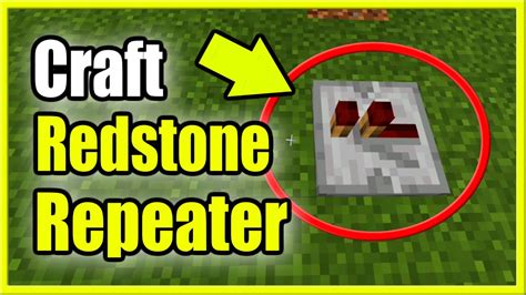 Minecraft Redstone Repeater Crafting Recipe | Besto Blog