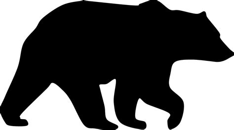 Black Bear Silhouette at GetDrawings | Free download