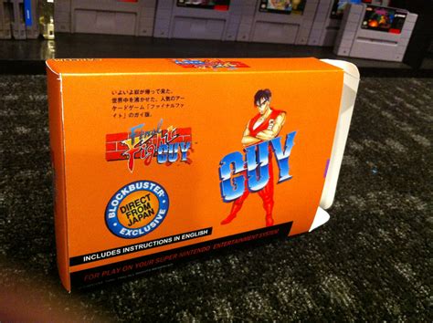 SNES Final Fight Guy boxBox My Games! Reproduction game boxes