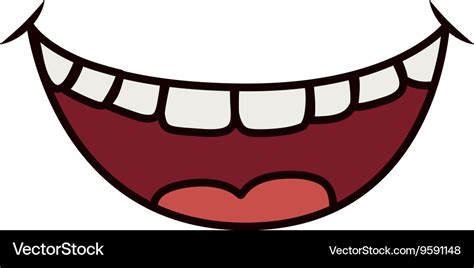 Smile cartoon icon mouth design graphic Royalty Free Vector