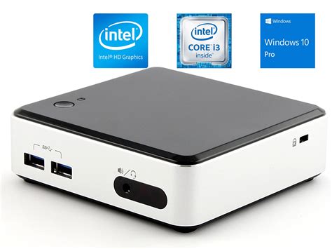 Intel NUC D34010WYK Mini PC, Intel Core i3-4010U 1.7GHz, 8GB RAM, 256GB SSD, Mini HDMI, Mini ...