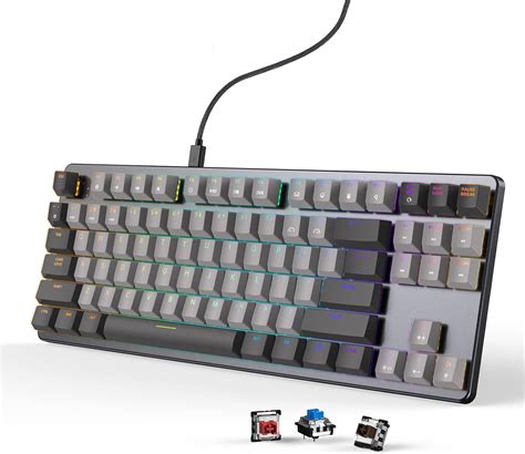 CIDOO 87 Keys RGB Mechanical Keyboard: Low Profile, South Africa | Ubuy