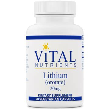 Lithium Orotate 20 mg – Timothy J. Smith, M.D.