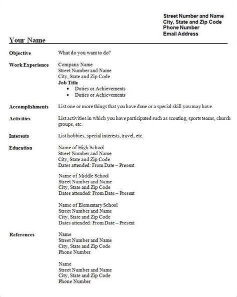 A Resume Format For Students - Resume Format | Student resume template, Student resume, Free ...