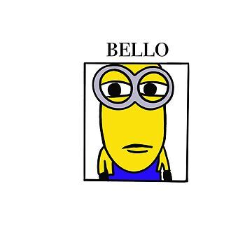 "Bello minion meme" Sticker for Sale by silver-hippie | Redbubble