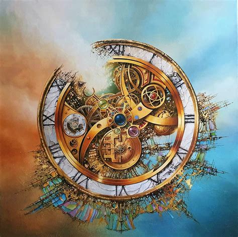 MYSTERY OF TIME Art Prints From Original Painting Surreal Clock Image Abstract Wall Art - Etsy