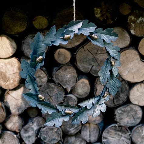 shelby oak leaf wreath by rowen & wren | notonthehighstreet.com