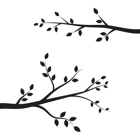 Tree branch vector ilustration design 13213313 Vector Art at Vecteezy