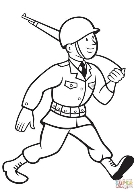 Ww1 Soldier Coloring Pages