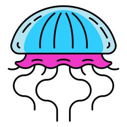 A Bioluminescent Jellyfish PNG & SVG Design For T-Shirts